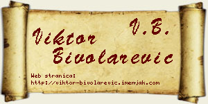 Viktor Bivolarević vizit kartica